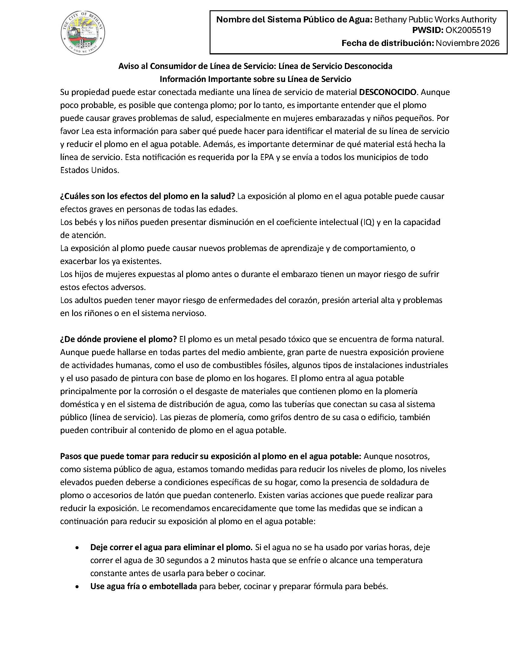 Lead Line Notice Letter - Spanish_Page_1